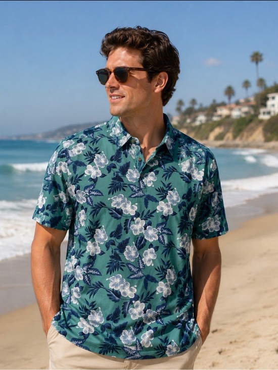 Fair Harbor Other - NWT! Fair Harbor Tropical Floral Button-Up Hawaiian Beach Resort Shirt, sz XL
